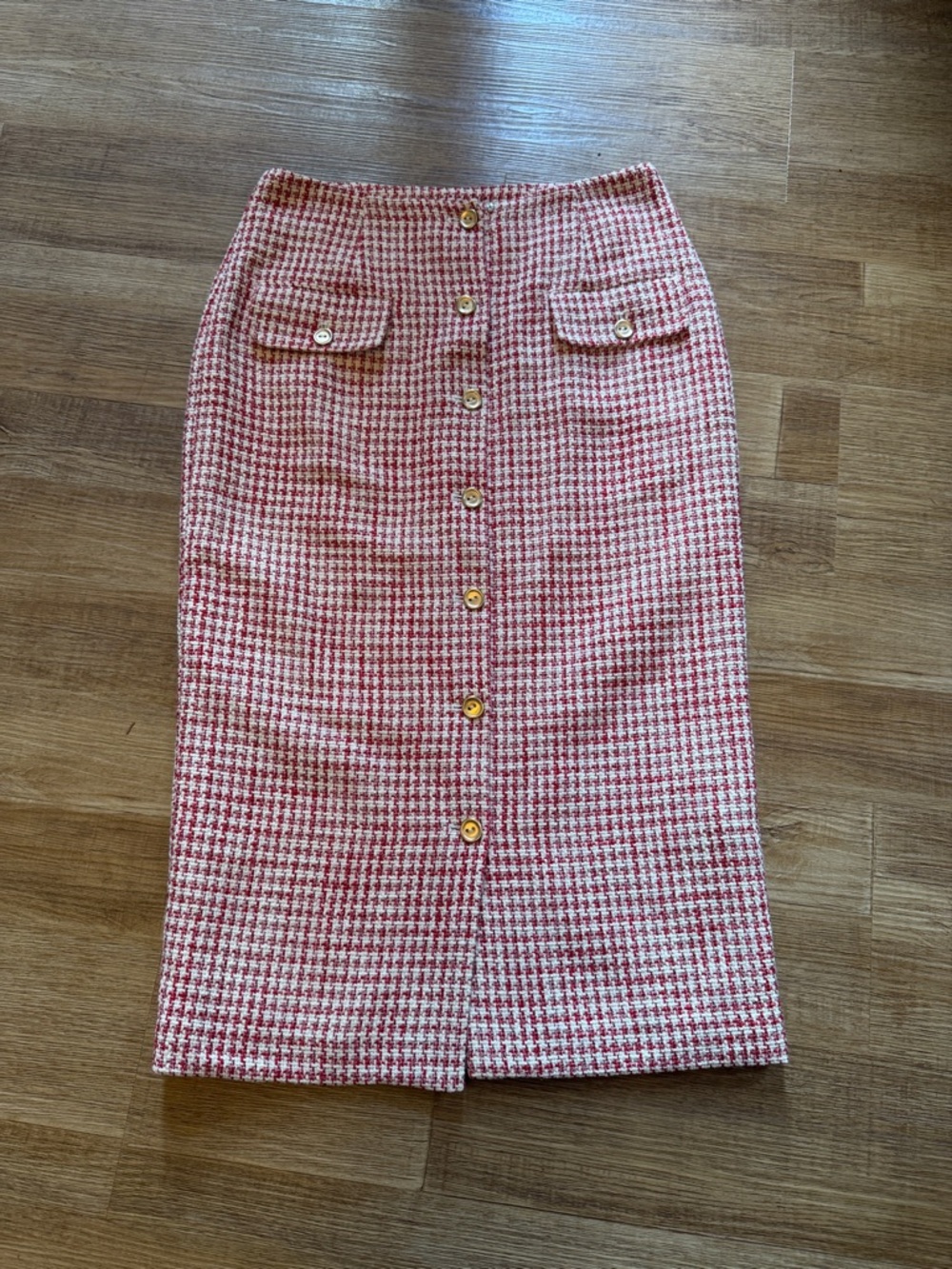 J. McLaughlin tweed midi skirt